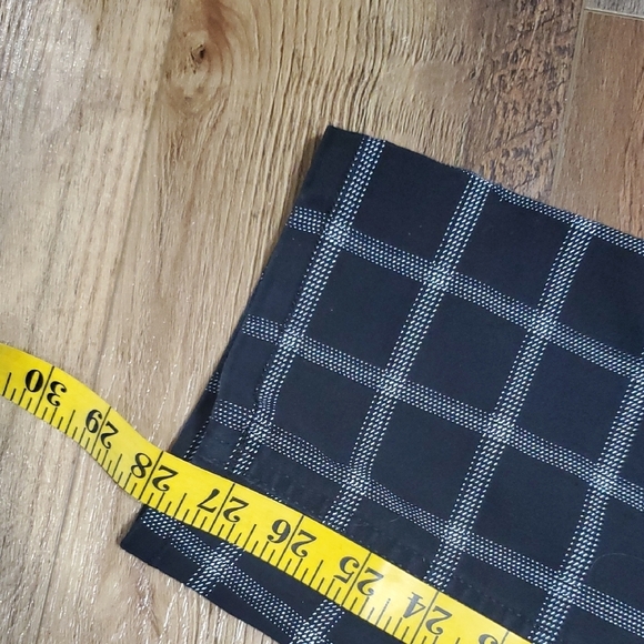 Ryan Wylde Black and Gray Check Tailored Stretch Trousers - Picture 4 of 10